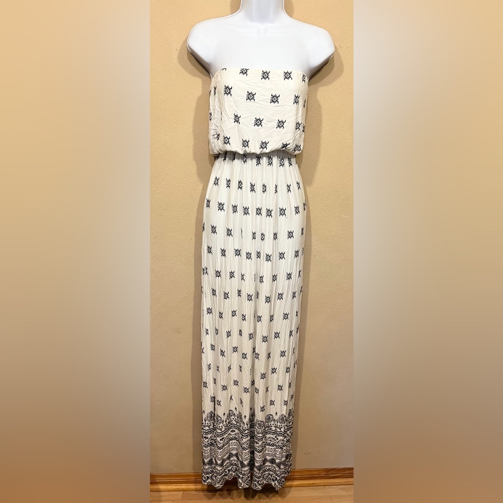 Cute Strapless Maxi Dress